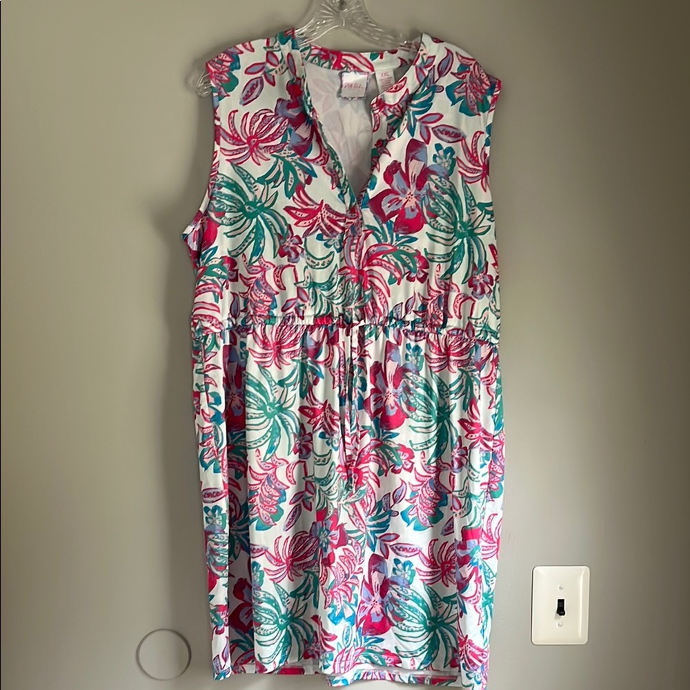 Floral Sleeveless Midi Dress